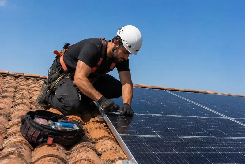 Maintenance et monitoring de panneaux solaires à Maussane-les-Alpilles